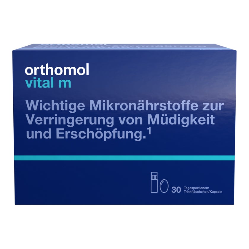 Orthomol Vital m Trinkfläschchen/Kapseln Orange 30 St