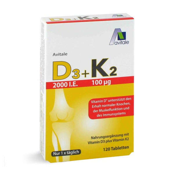 Vitamin D3+K2 2000 I.E. 120 St