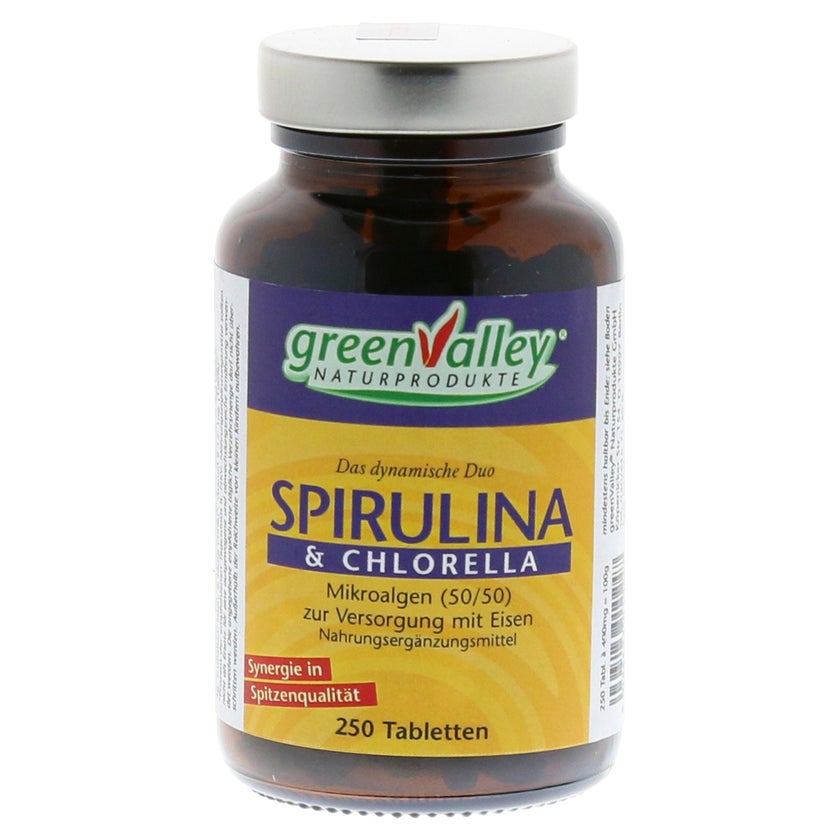 Spirulina+chlorella Earthrise Tabletten 250 St
