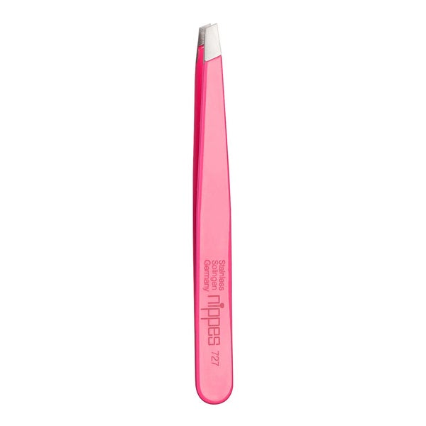Nippes Solingen Kosmetikpinzette schräg, pink 1 St