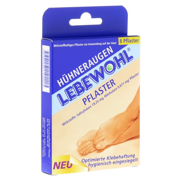 Lebewohl Hühneraugen Pflaster 8 St