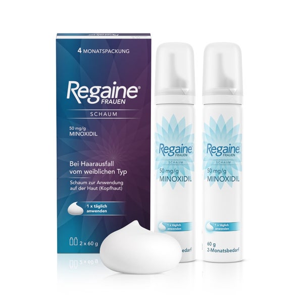Regaine Frauen Schaum mit Minoxidil 2X60 g