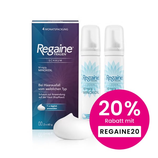 Regaine Frauen Schaum mit Minoxidil 2X60 g