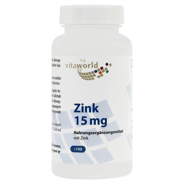 ZINK 15 mg Zinkgluconat Kapseln 100 St