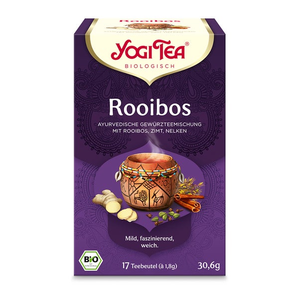 YOGI TEA, Rooibos, Bio Gewürz- und Kräutertee 17X1,8 g
