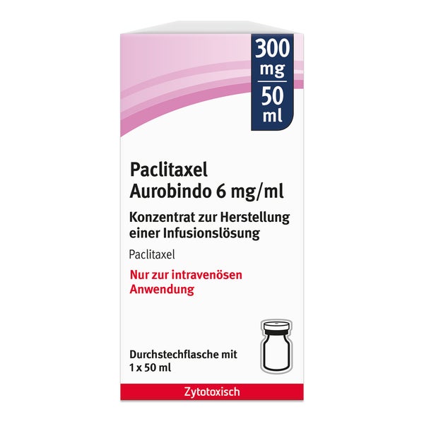 PACLITAXEL Aurobindo 6 mg/ml 300 mg Konz.H.Inf.-L. 1X50 ml