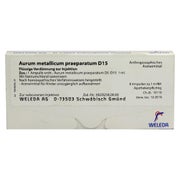 Aurum Metallicum Praeparatum D 15 Ampull 8 St