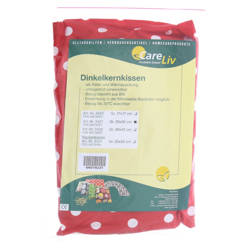 Dinkelkern Wärmekissen 20x30 cm, mit Bezug 1 St