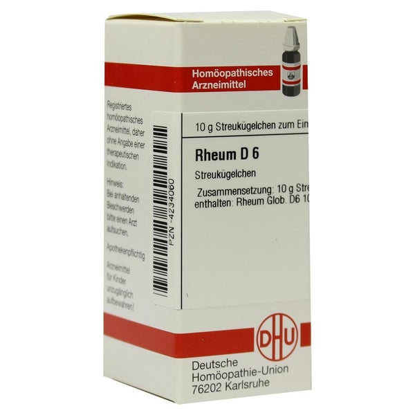 Rheum D 6 Globuli 10 g