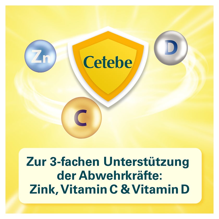 CETEBE Abwehr plus Mit Vitamin C, D und Zink 120 St