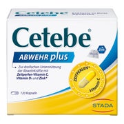 Produktabbildung: CETEBE Abwehr plus Mit Vitamin C, D und Zink 120 St