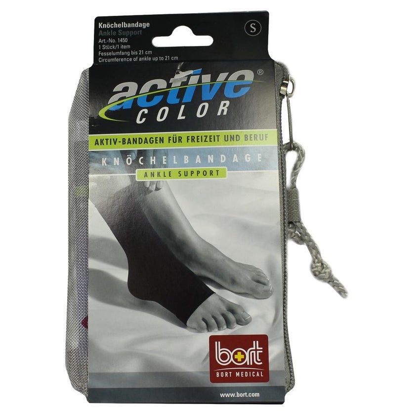 BORT Activecolor Knöchelbandage S schwar 1 St