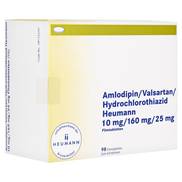 AMLODIPIN/Valsartan/HCT Heumann 10/160/25mg FTA 98 St