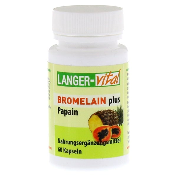 Bromelain 160 Mg+papain 160 mg Tg.Kapsel 60 St