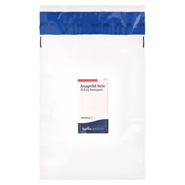 Anagrelid beta 0,5 mg Hartkapseln 100 St