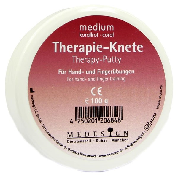 Therapieknete Medium Korallrot 100 g