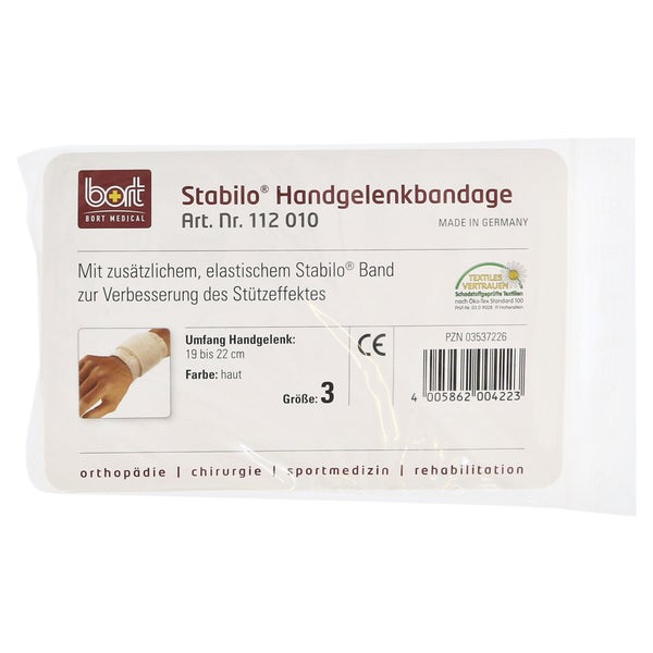BORT Stabilo Handgelenkbandage Gr.3 haut 1 St