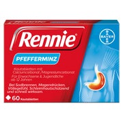 Produktabbildung: Rennie Pfefferminz 60 St
