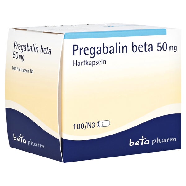 Pregabalin beta 50 mg Hartkapseln 100 St