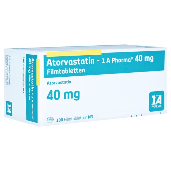 ATORVASTATIN-1A Pharma 40 mg Filmtabletten 100 St
