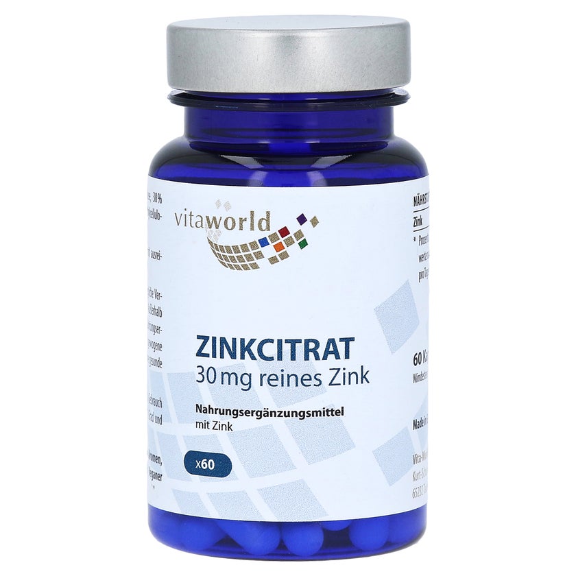 Zinkcitrat 30 mg Kapseln 60 St