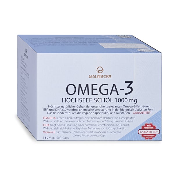 OMEGA-3 Fischöl 1000mg Vega-Soft-Caps 180 St