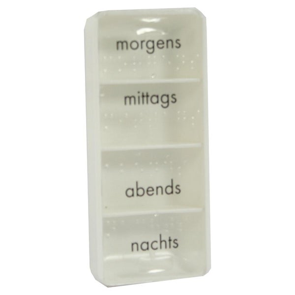 Tablettendose Mo/mi/ab/na M.blindenschri 1 St