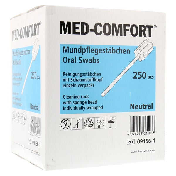Mundpflegestäbchen Schaumstoff Neutral 250 St