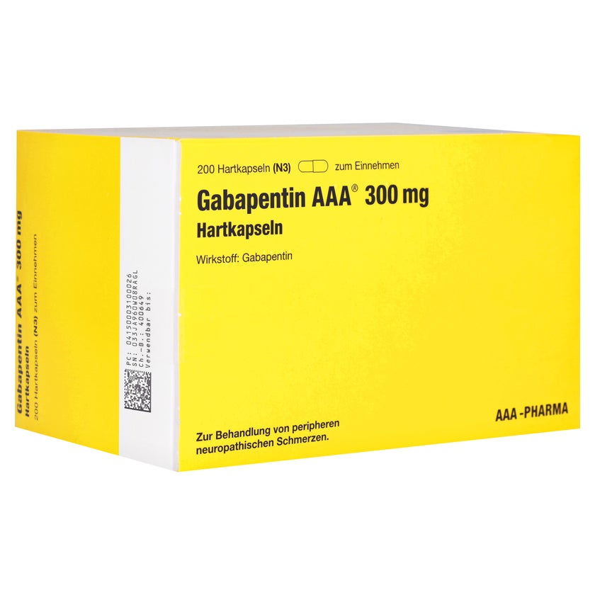 Gabapentin AAA 300 mg Hartkapseln 200 St