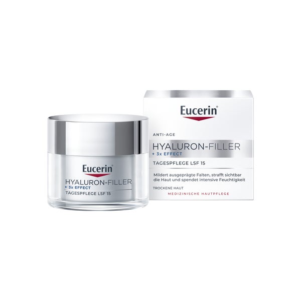 Eucerin Hyaluron-Filler + 3x Effect Tagespflege LSF 15 Trockene Haut 50 ml