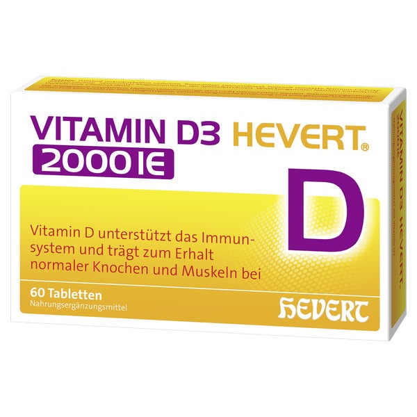 Vitamin D3 Hevert 2.000 I.E. Tabletten 60 St
