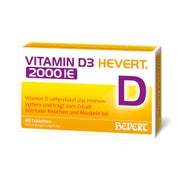 Produktabbildung: Vitamin D3 Hevert 2.000 I.E. Tabletten 60 St