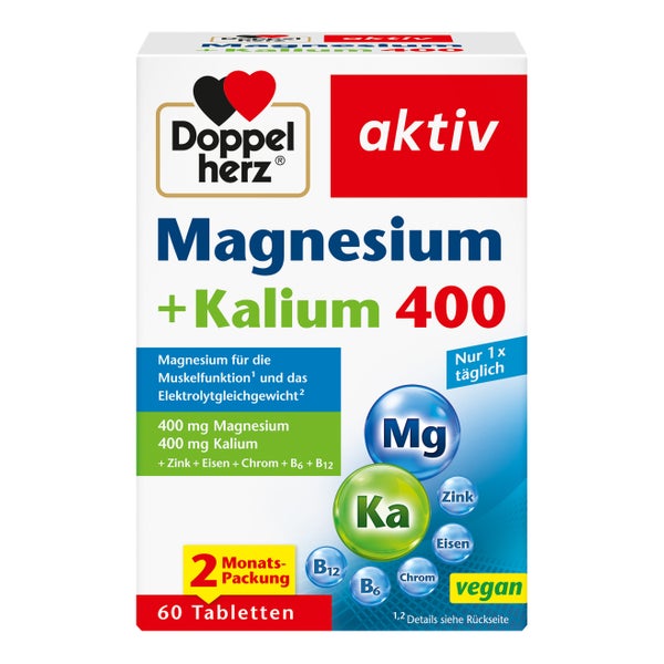 Doppelherz Magnesium + Kalium 60 St