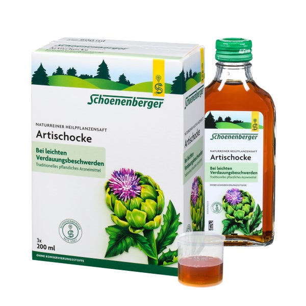 Schoenenberger naturreiner Heilpflanzensaft Artischocke 3X200 ml