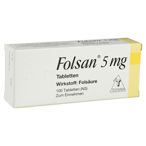 Folsan 5 mg Tabletten 100 St