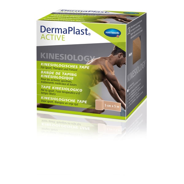 DermaPlast Active Kinesiology Tape beige 5cm x 5m 1 St