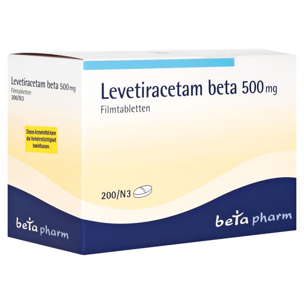 Levetiracetam beta 500 mg Filmtabletten 200 St