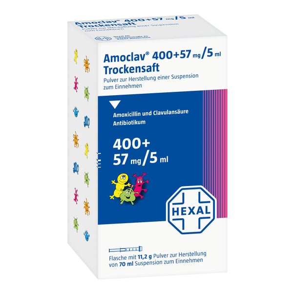 Amoclav 400+57 mg/5 ml Trockensaft 70 ml