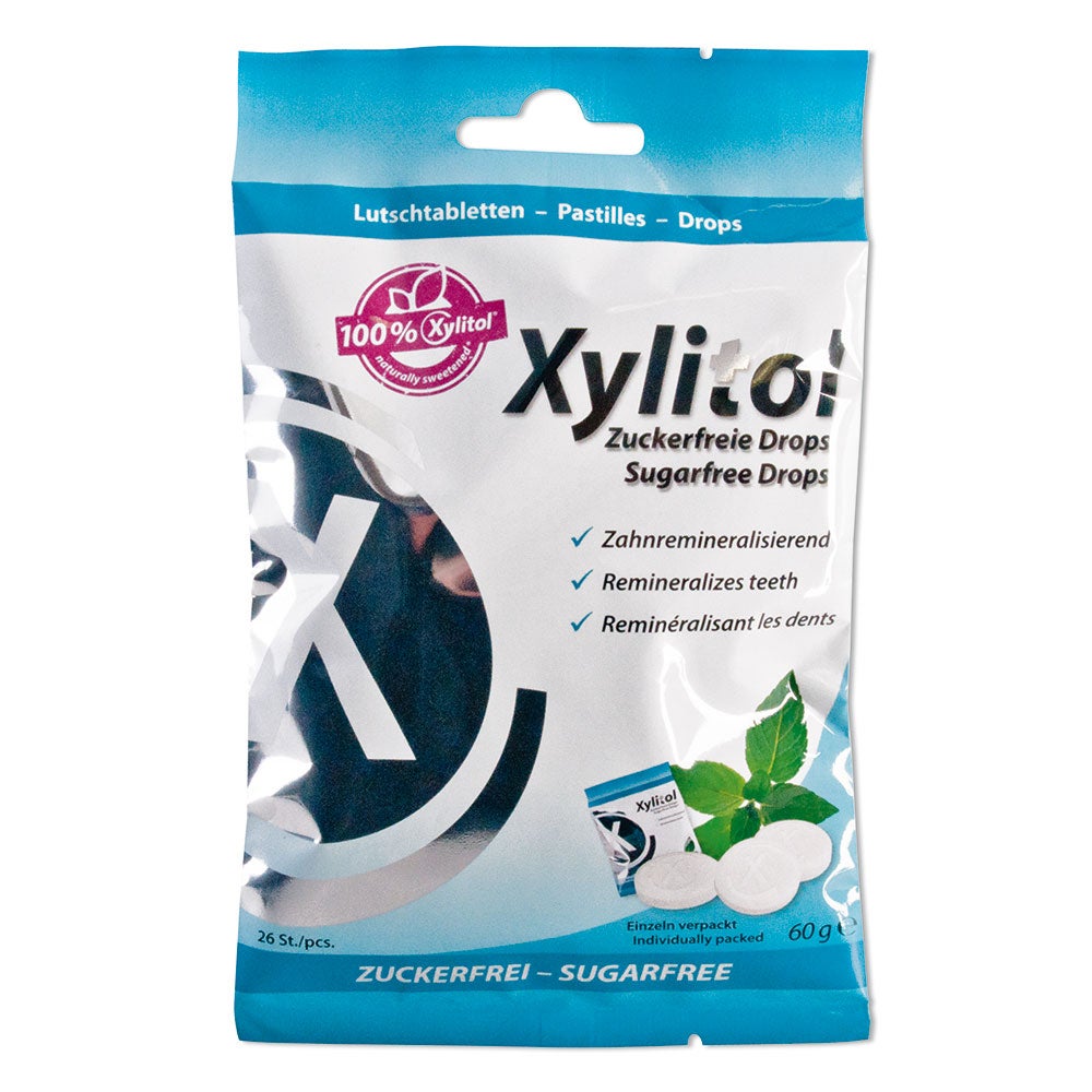 Miradent Xylitol Drops zuckerfrei Minze 60 g