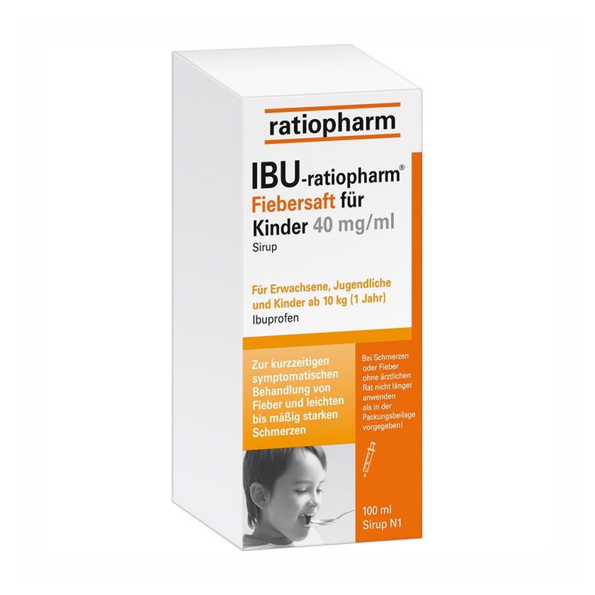 IBU ratiopharm Fiebersaft Kinder 4% 100 ml