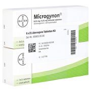 Microgynon 21 Überzogene Tabletten 6X21 St