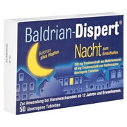 Produktabbildung: Baldrian Dispert Nacht 50 St