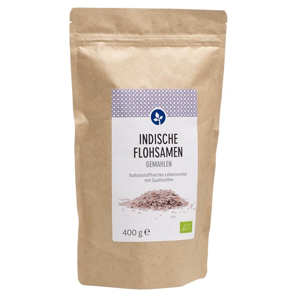 Indische Flohsamen Gemahlen Bio 400 g