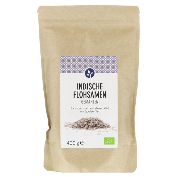 Indische Flohsamen Gemahlen Bio 400 g