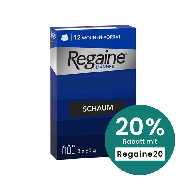 Regaine Männer Schaum mit Minoxidil 3X60 ml