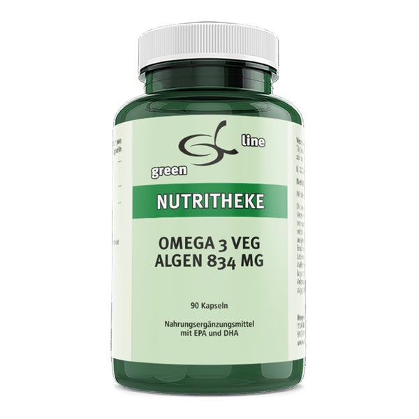 Omega-3 Vegan Algenöl 834 mg Kapseln 90 St