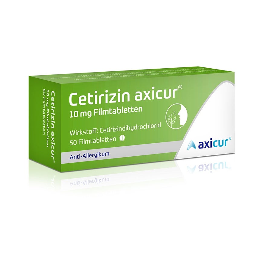 Cetirizin axicur® 10 mg Antiallergikum 50 St