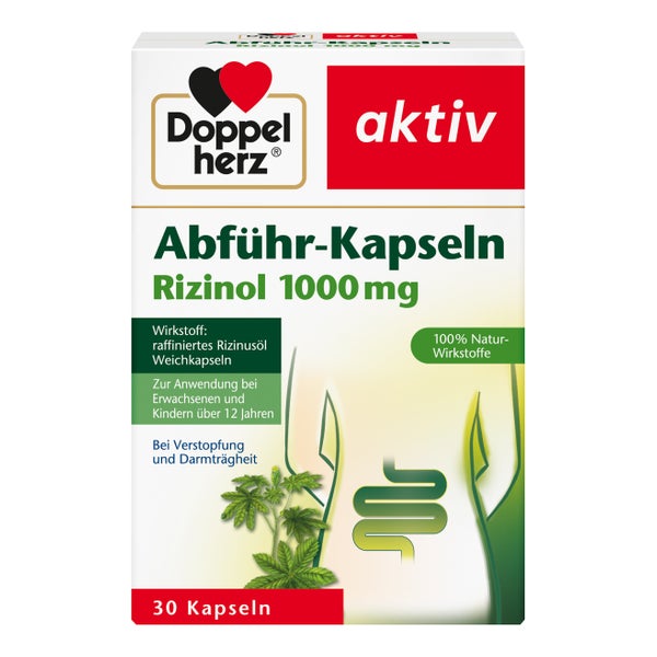 Doppelherz aktiv Abführ-Kapseln Rizinol 1.000mg 30 St