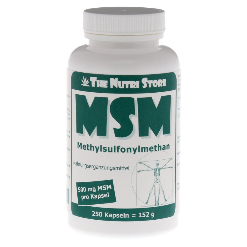 MSM 500 mg Methylsulfonylmethan Kapseln 250 St