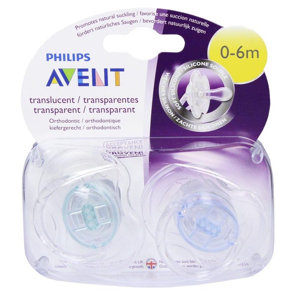 Avent Schnuller Durchsichtige Designs 0- 2 St